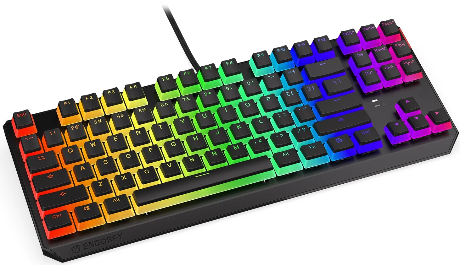Tastierë Thock Endorfy, TKL, RGB, e zezë 