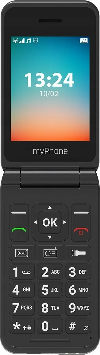 Celular myPhone FLIP LTE 4G Dual SIM 128MB/48MB 2.8\" USB-C, Blu