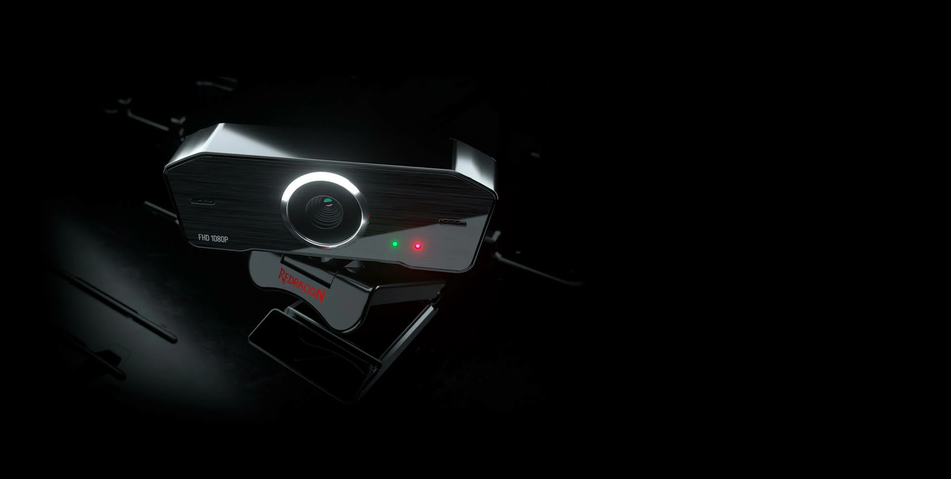 Kamerë online Redragon Hitman GW800 FHD 1080p 30fps, mikrofon stereo, rotacion 360°, e zezë