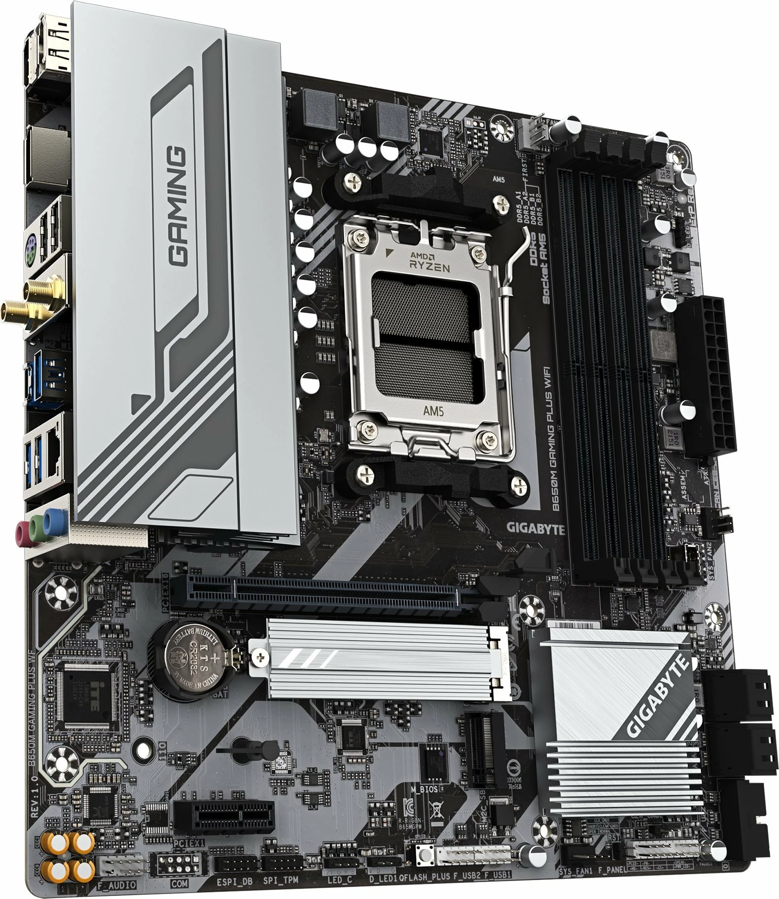 Pllakë amë Gigabyte B650M Gaming Plus WiFi, Micro ATX, AM5, DDR5