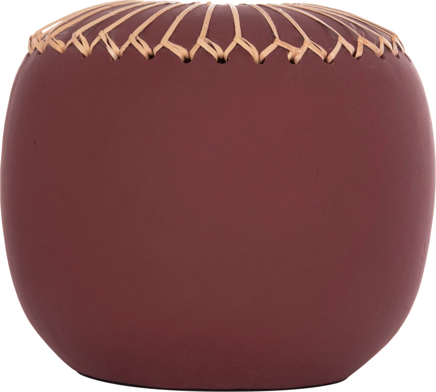 Vazo dekorative tavoline Lennox, terrakotë, e kuqe e errët, FH4675.06L, 22x20cm