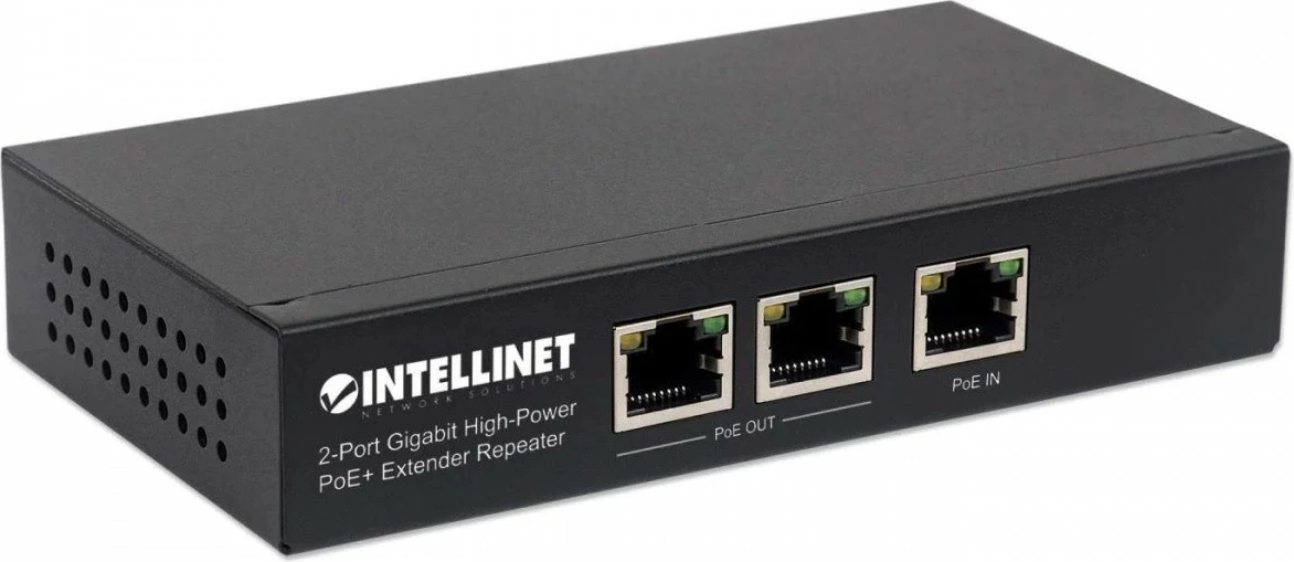 Zgjatues PoE Intellinet 2-port Gigabit 802.3at/af, i zi