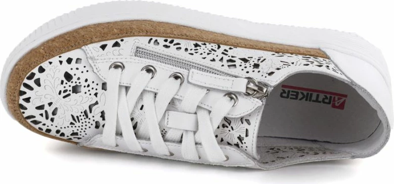 Këpucë të ulëta femra Artiker 58C1250, të bardha