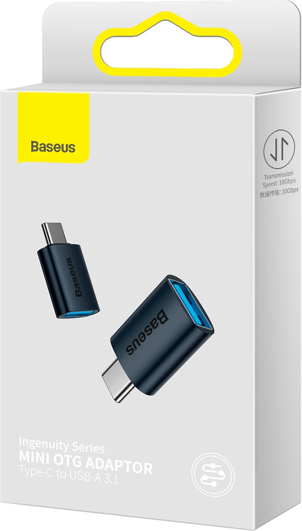Adapter USB Type-C në USB-A 3.2 Gen 1 Baseus Ingenuity Series, Blu
