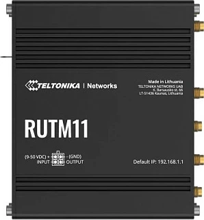 Router industrial Teltonika RUTM11, 4G LTE Cat6, 4x Gigabit, Dual SIM, Wi‑Fi 5, i zi