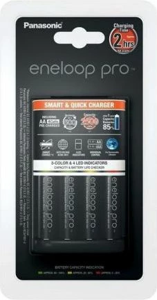 Karikues baterish Ni-MH Panasonic Eneloop BQ-CC55 (K-KJ55HCD40E) + 4x AA Eneloop Pro 2500mAh