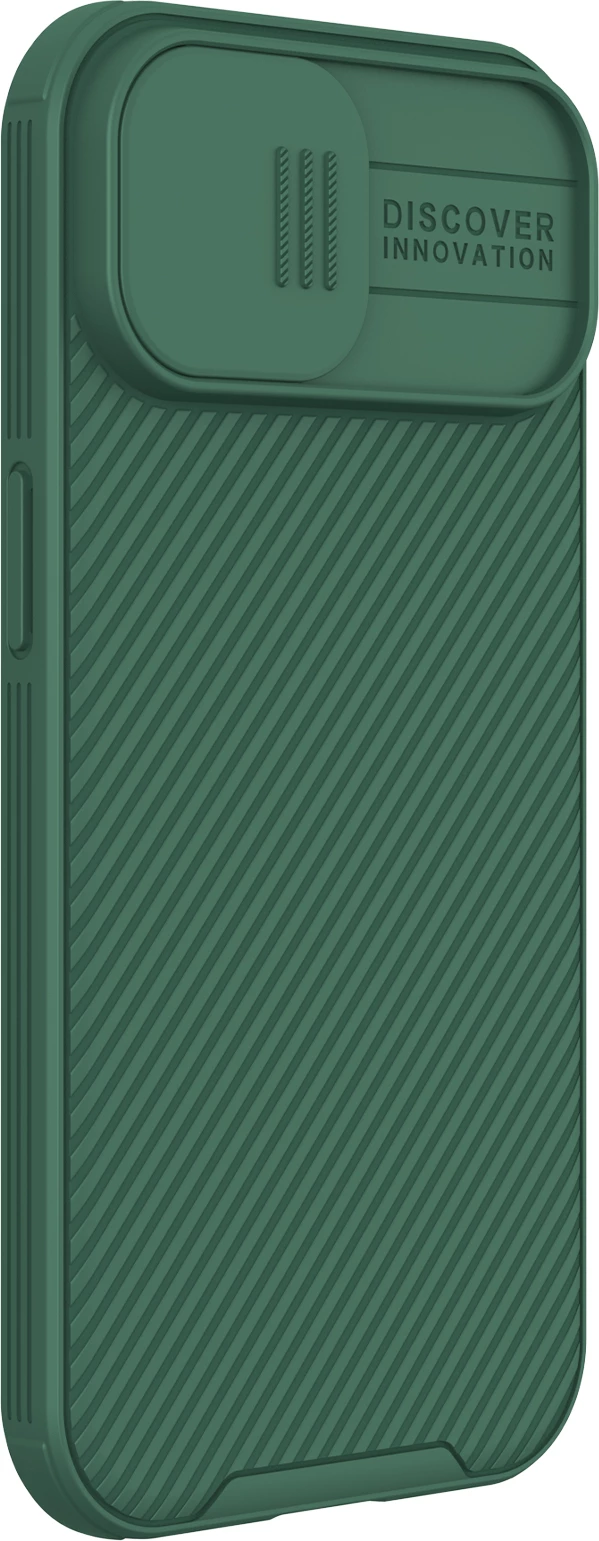 Mbështjellës Nillkin CamShield Pro Magnetic për iPhone 15 Plus, me mbrojtës kamere, Gjelbër