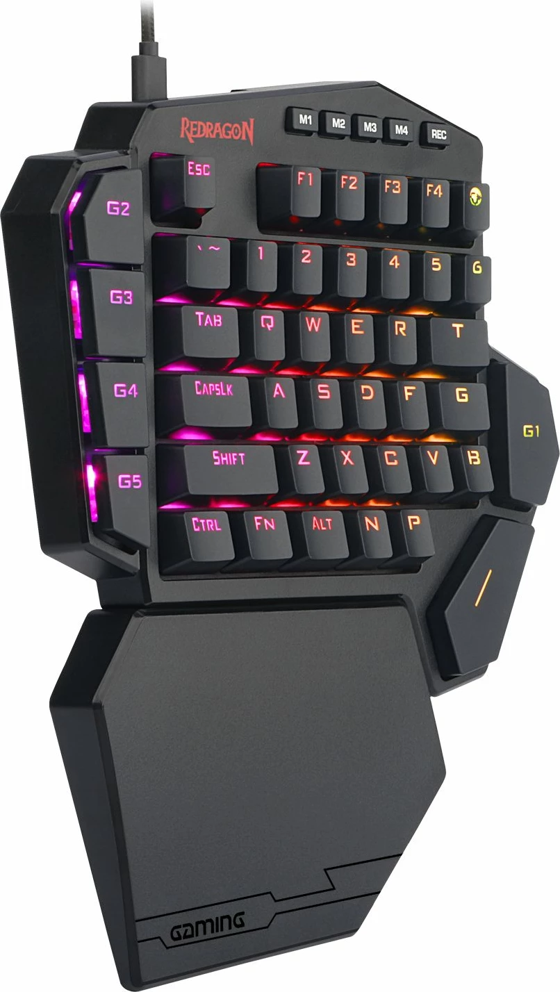 Tastierë mekanike gaming Redragon DITI Elite K585RGB-KS, wireless 2.4G + me kabllo, Brown switches, RGB, 42 taste, 7 tasta makro, e zezë