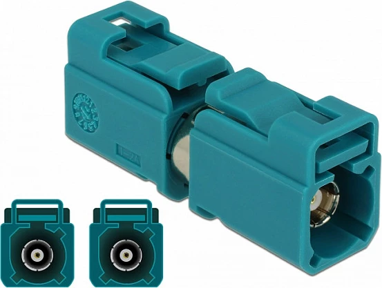 Adapter FAKRA Z DeLOCK 89856, femër-femër, blu
