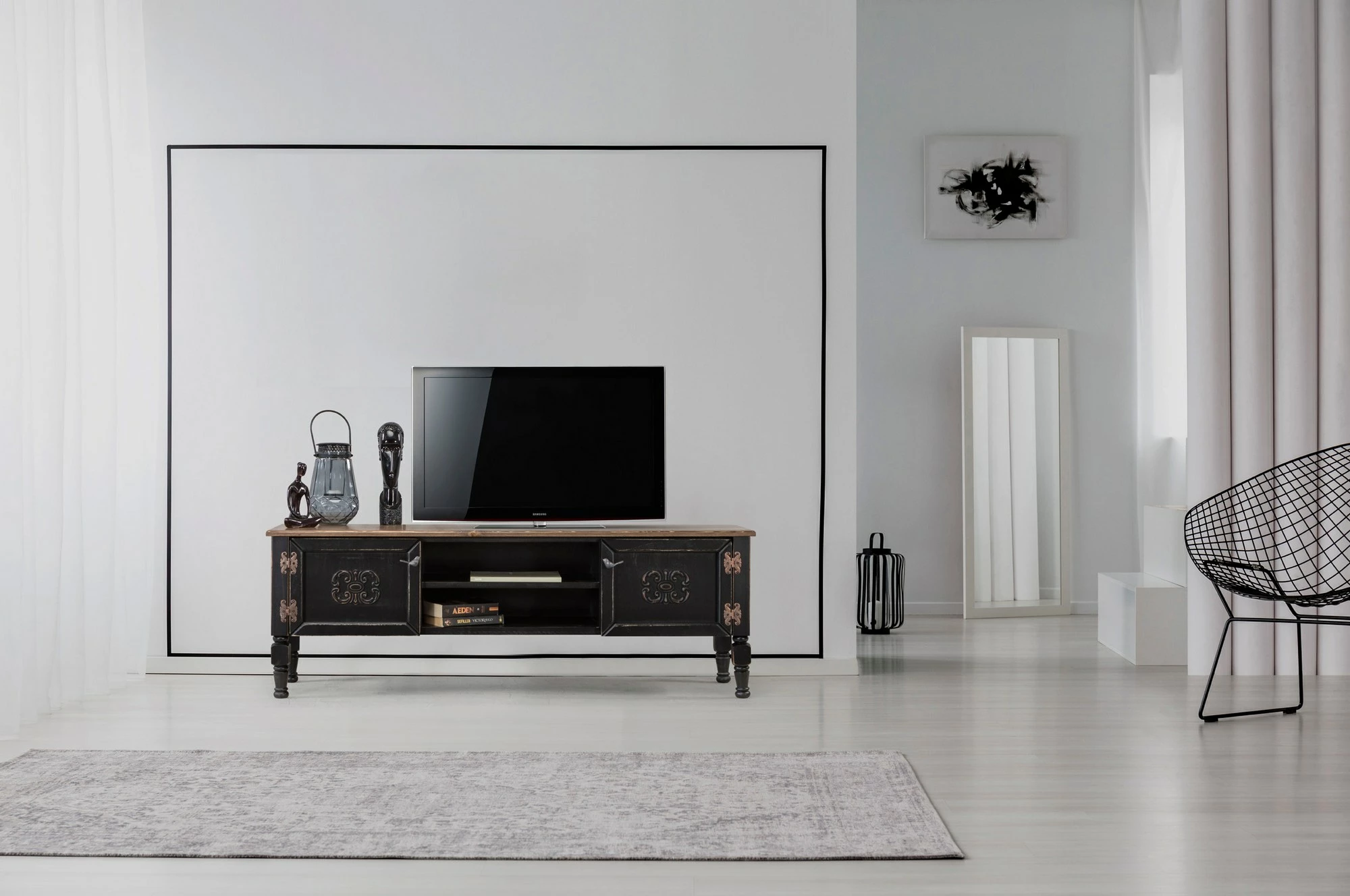 Komodë TV Hanah Home, Ada TV, e zezë