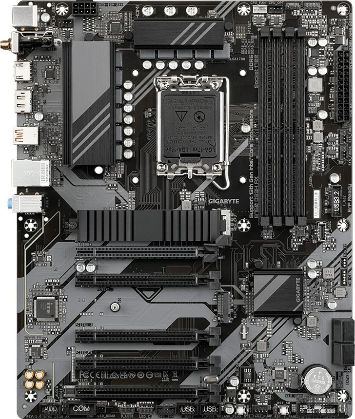 Pllakë amë Gigabyte B760 DS3H AX, Socket LGA 1700, ATX, bronz