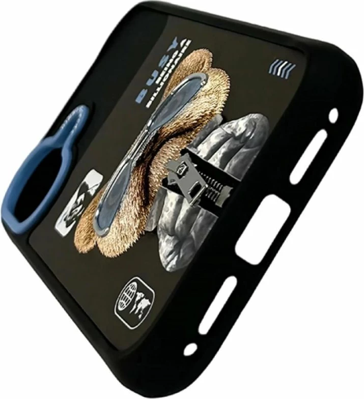 Kapak telefoni Nimmy Cool&Cute 2.0 për iPhone 17, i zi