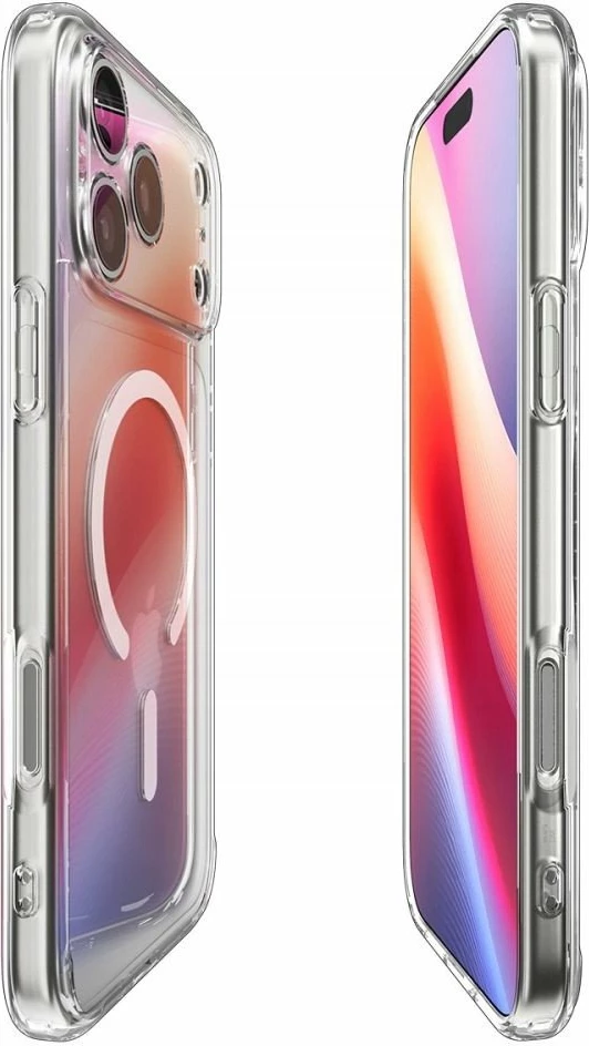 Mbështjellës Spigen Ultra Hybrid MagSafe për iPhone 17 Pro Max, transparent