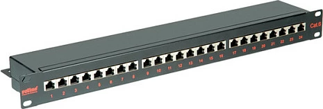 Patch panel ROLINE Cat.6/Class E 19" 24 porta STP, i zi