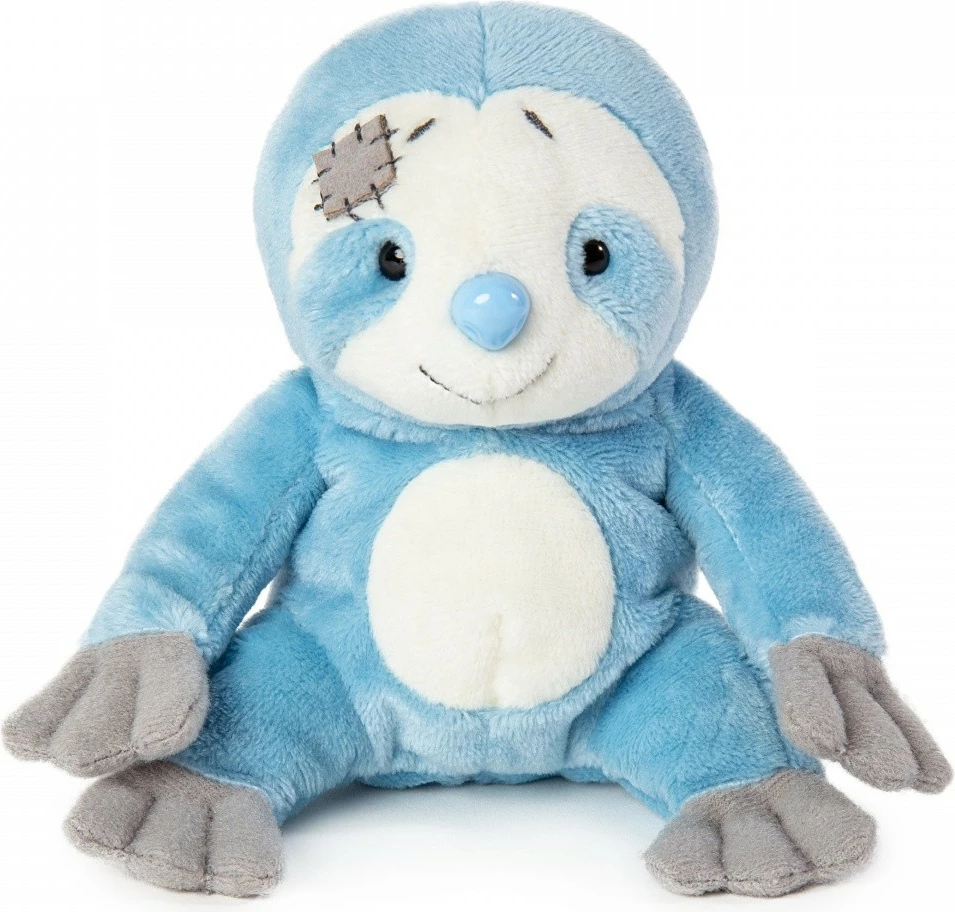 Maskotë pelushi My Blue Nose Friends Sloth Sonny, 10 cm, Blu/Krem/Gri
