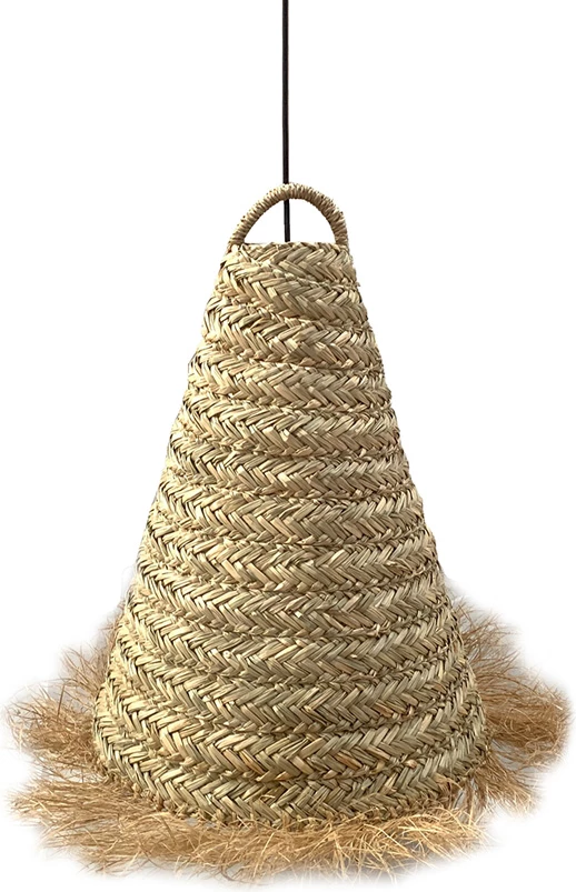 Llambë tavani SYROS, kashtë deti natyrale, 30x30x42cm