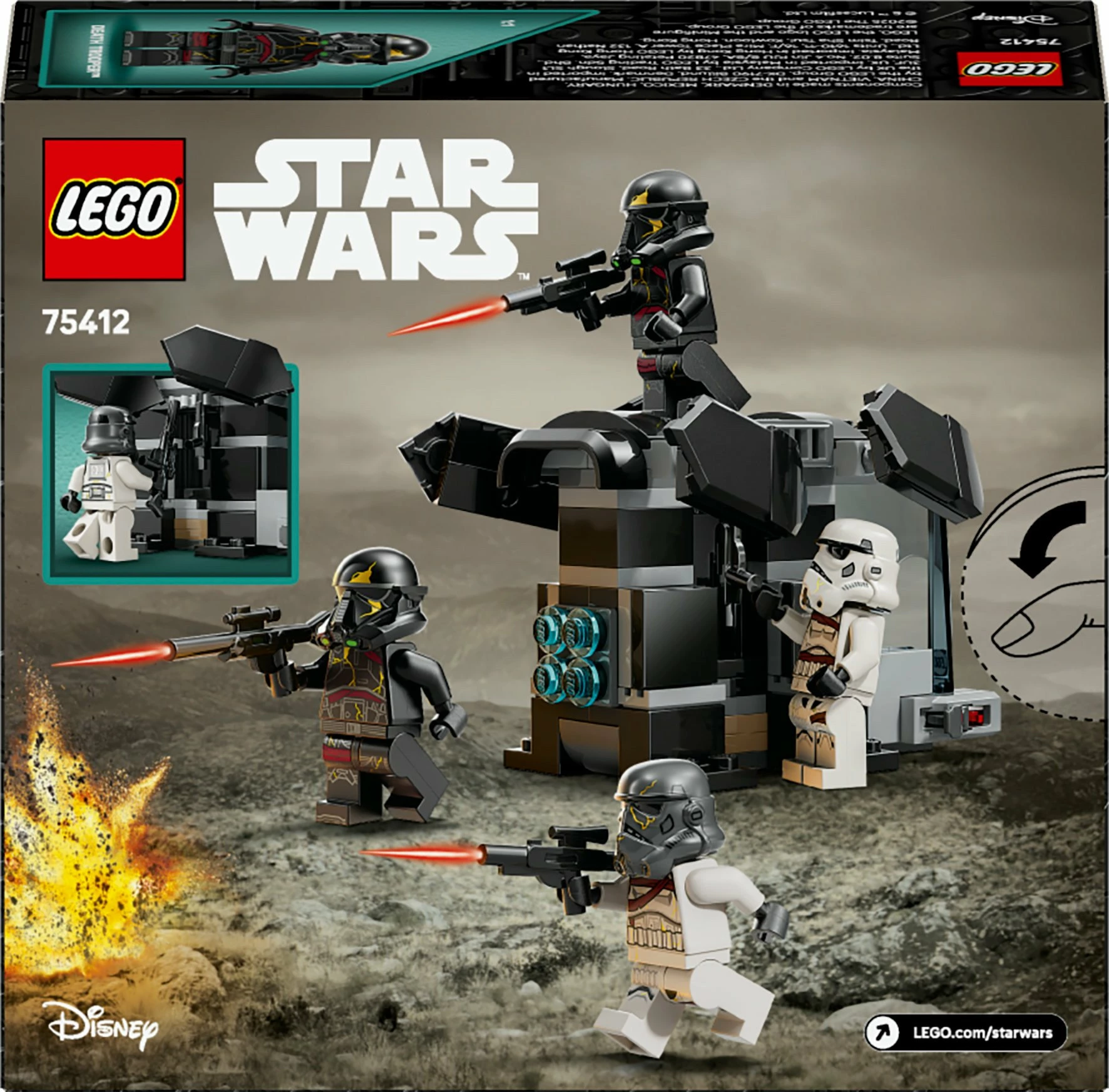Set LEGO Star Wars 75412 Death Trooper & Night Trooper Battle Pack, 119 pjesë, 6+