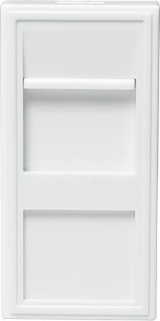Insert modular faceplate francez LogiLink 22.5×45 mm, i bardhë