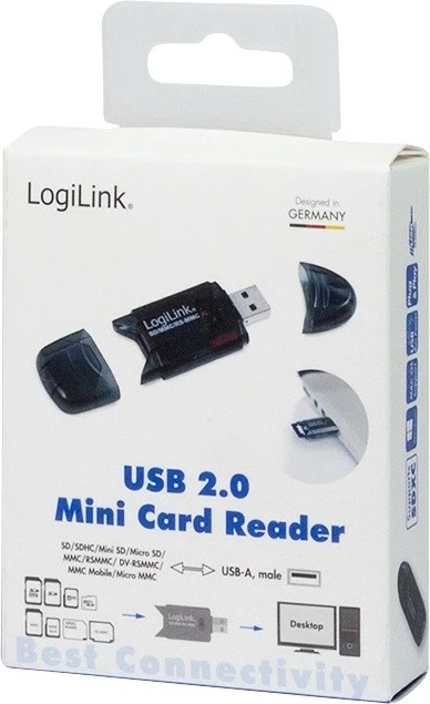 Lexues kartelash memorie USB 2.0 LogiLink CR0007 SD/SDHC/MMC, i zi