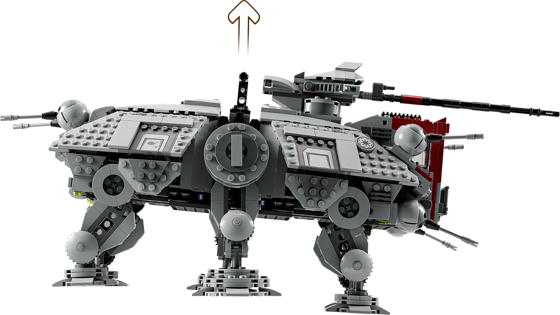 Set LEGO Star Wars AT-TE Walker 75337, 1082 copa, 9+