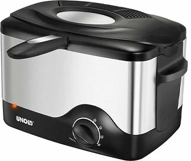 Fritezë Unold 58615, 0.5 kg, 1.5 L, 190 °C, e zezë, çelik inox