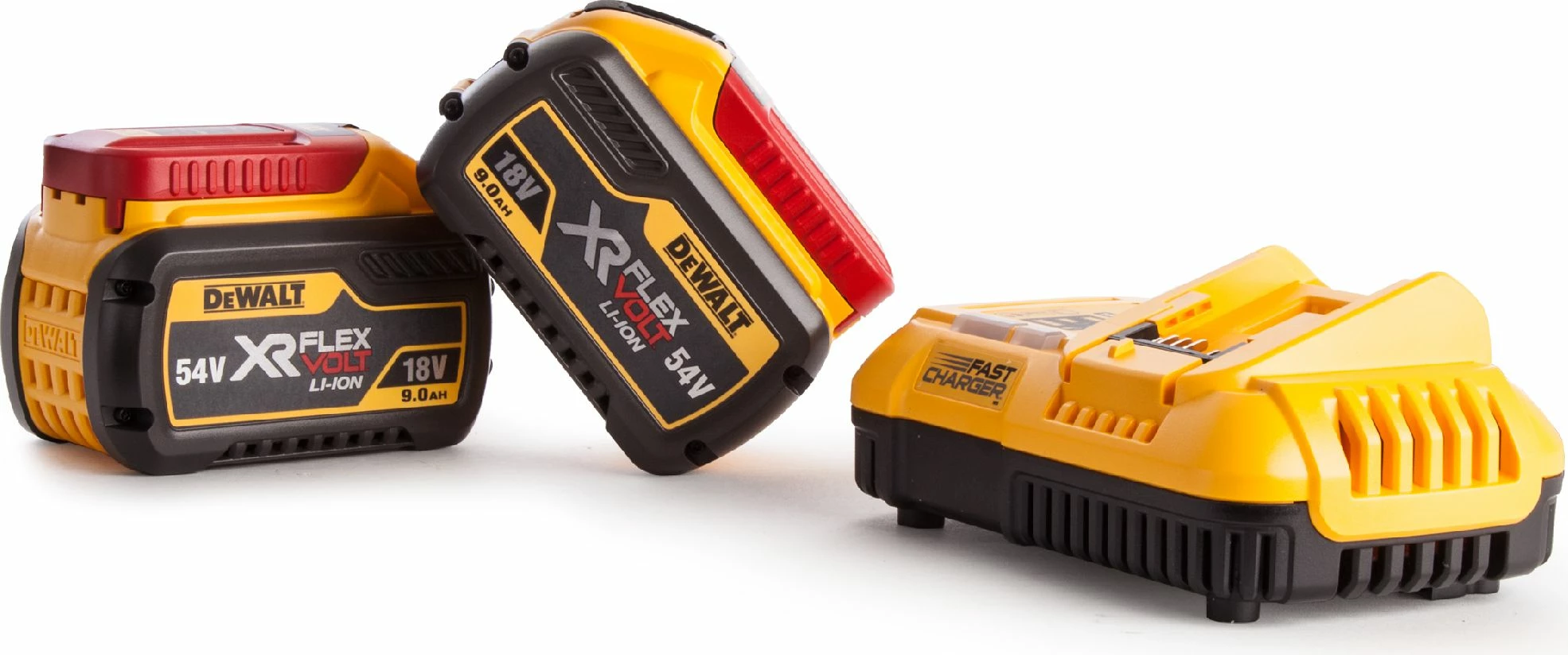 Trapan çekiç rrotullues Dewalt DCH333X2 54V 3.5J SDS-Plus, 2x 9Ah me karikues, në kuti, e verdhë/zezë