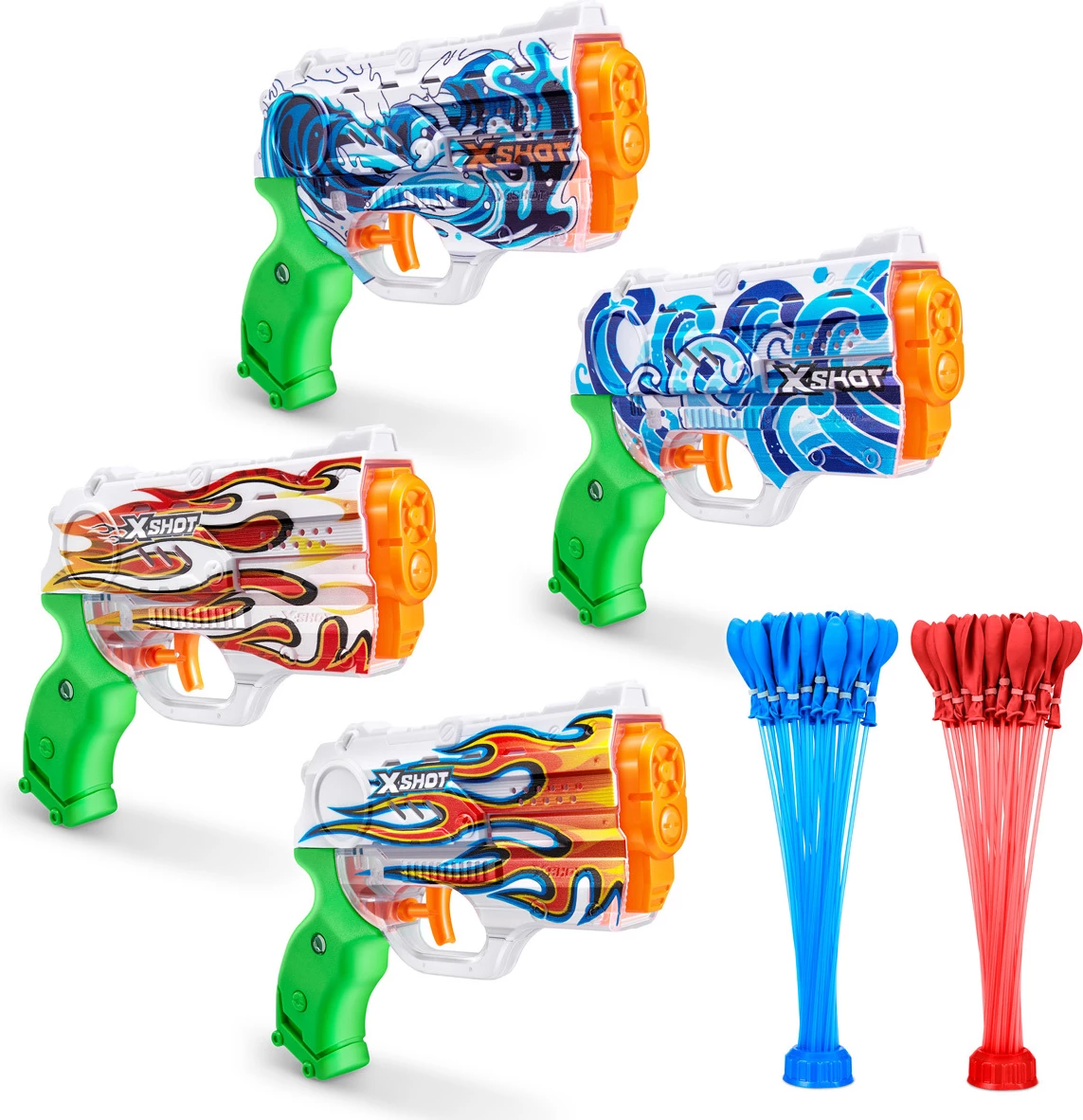 Bunch O Balloons Nano Armë Me Ujë Me Mbushje të Shpejtë 4 Copë nga ZURU