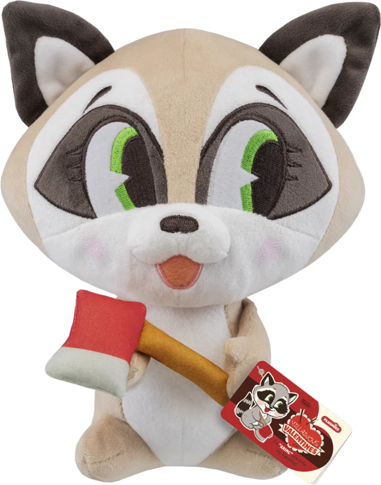 Lodër pelushi Funko Villainous Valentines Raccoon 7"