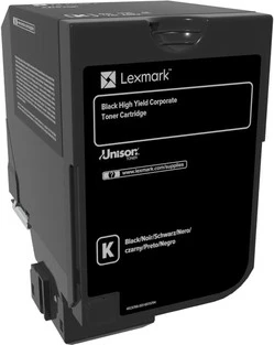 Toner Lexmark 74C2HKE, 1 copë, e zezë