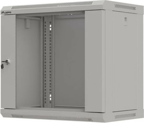 Kasë rrjeti Lanberg WF03-5309-10S, 9U, 19", montim në mur, derë xhami, gri
