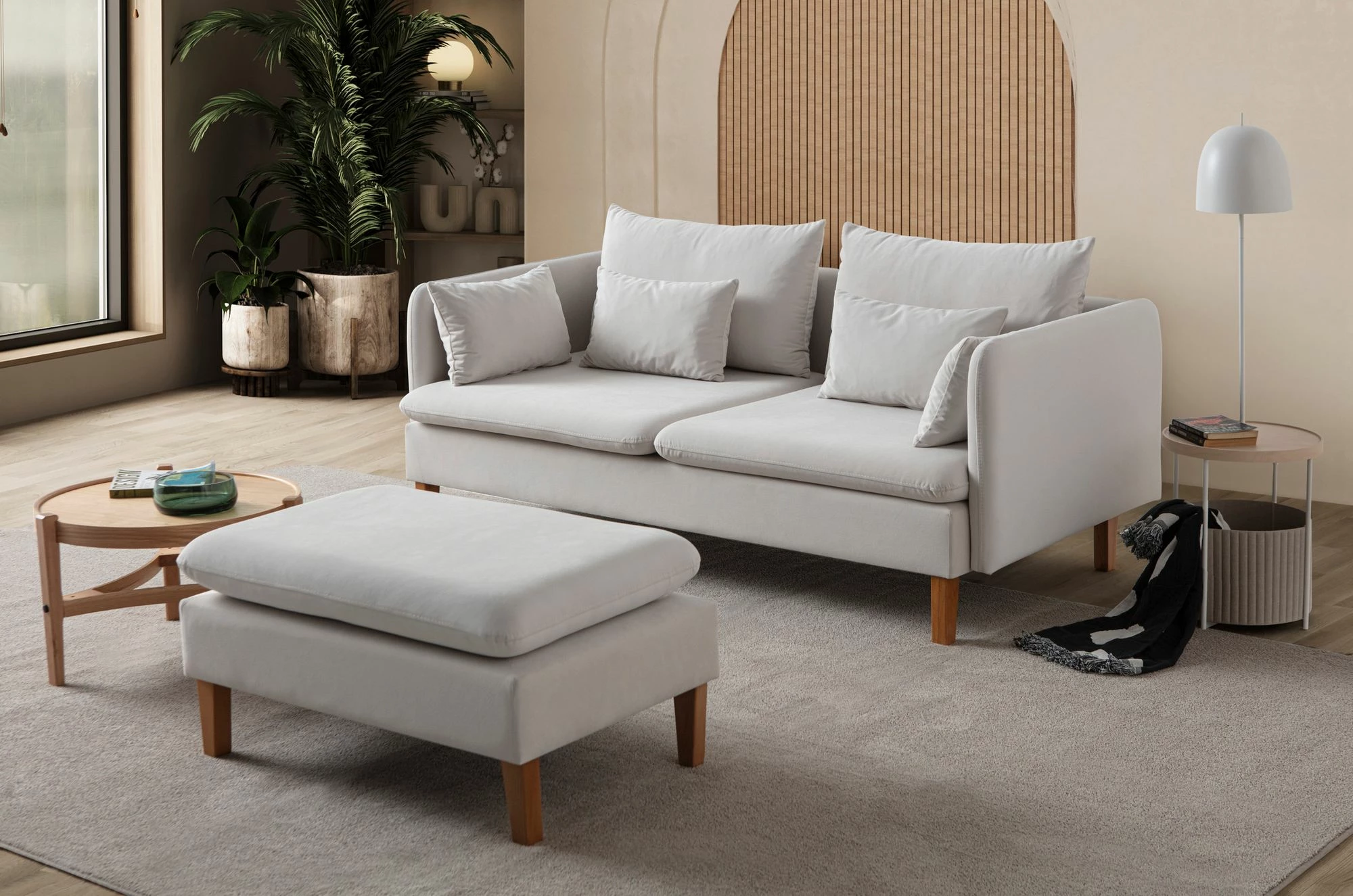 Divan treshe Flexy, krem, Atelier del Sofa