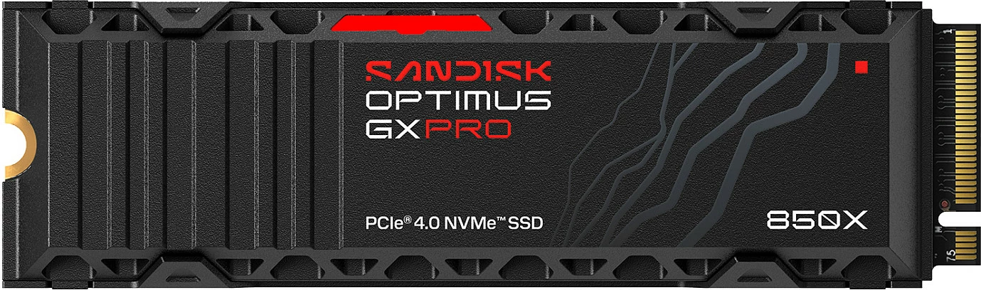 SSD M.2 Sandisk OPTIMUS GX PRO 850X, 2TB, NVMe PCIe 4.0, me heatsink
