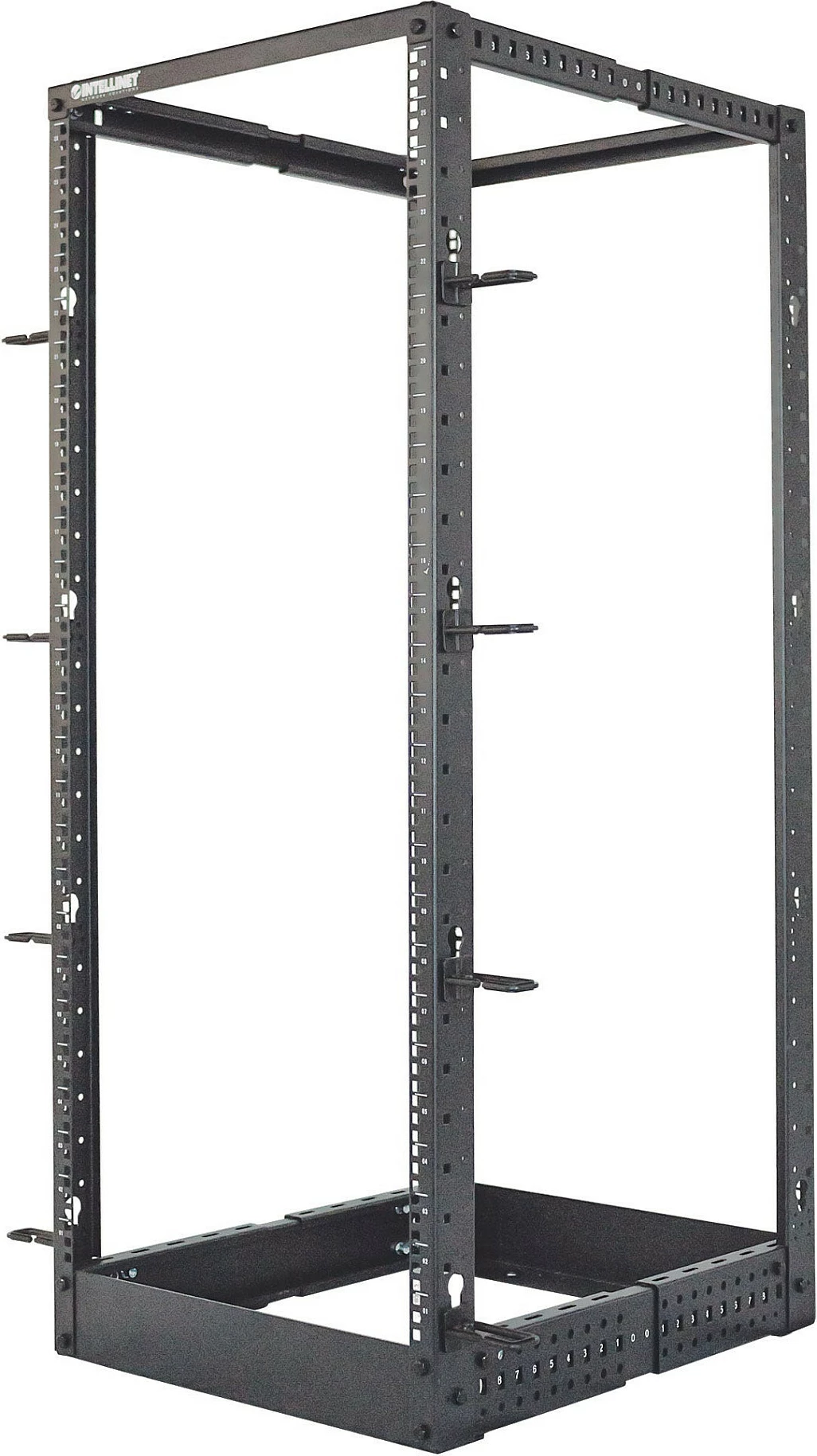 Rak rrjeti Intellinet 19", 26U, 4-post open frame, 360kg, i zi