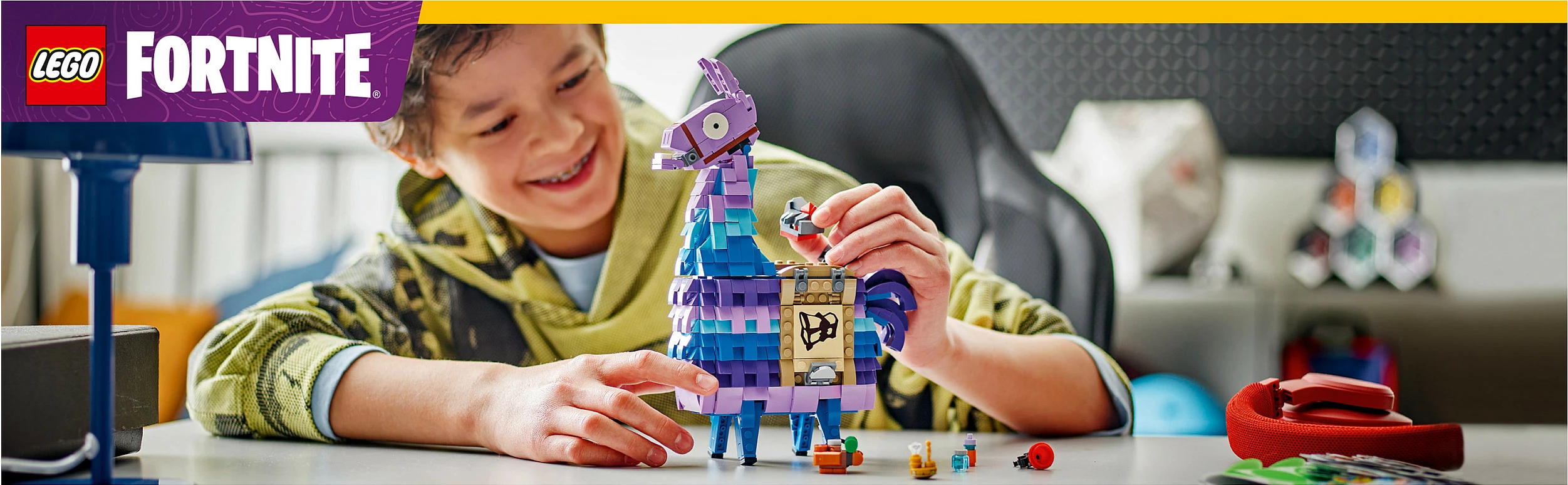 Set ndërtimi LEGO Fortnite Supply Llama 77071, 691 pjesë, shumëngjyrësh