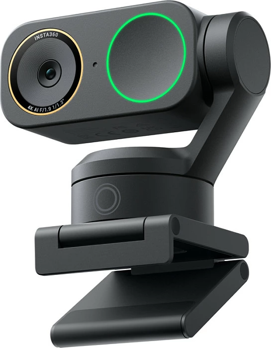 Webcam Insta360 Link2 Pro, 4K UHD, USB-C, HDR, mikrofon i integrum, e zezë