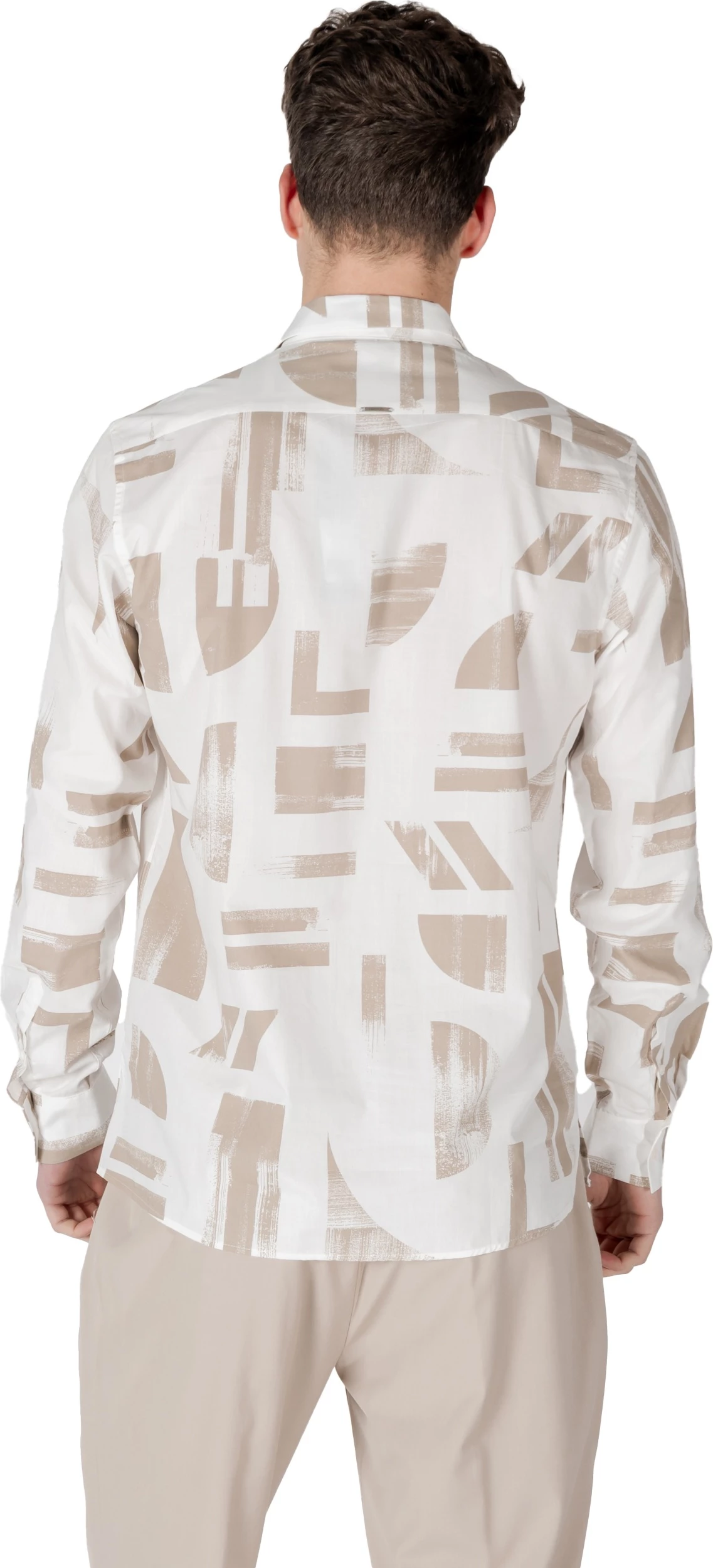 Këmishë për meshkuj Antony Morato Barcelona MMSL00614-FA430642, bezhë [Madhësia: M]