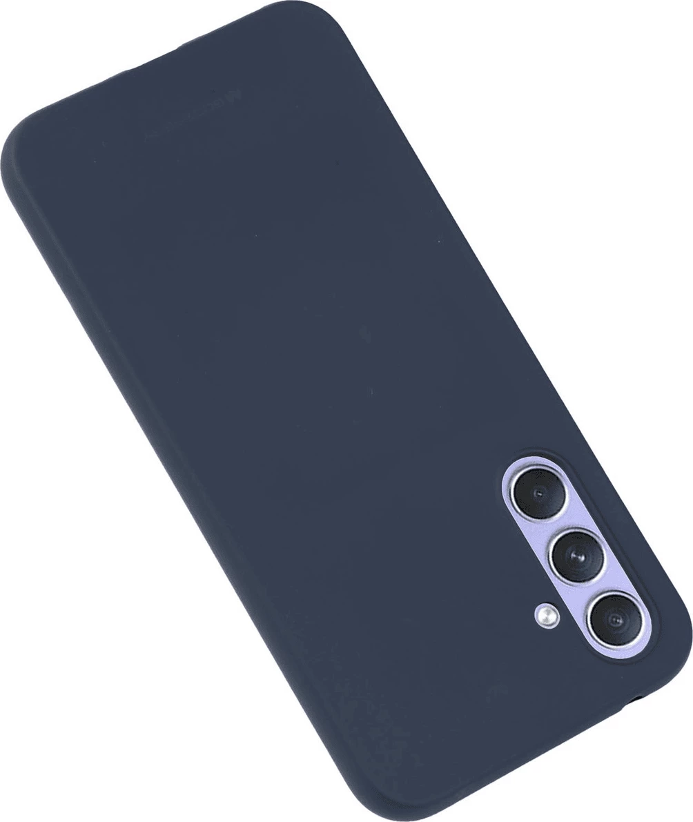 Mbështjellës silikoni Goospery Soft Feeling për Samsung Galaxy A14, blu e errët