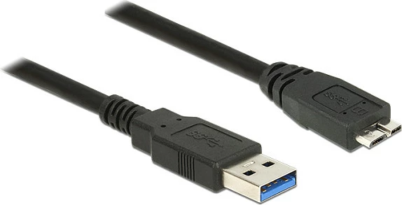 Kabllo USB DeLOCK 85075, USB-A në Micro-USB 3.0 (Micro-B), 3m, 5Gbps, e zezë