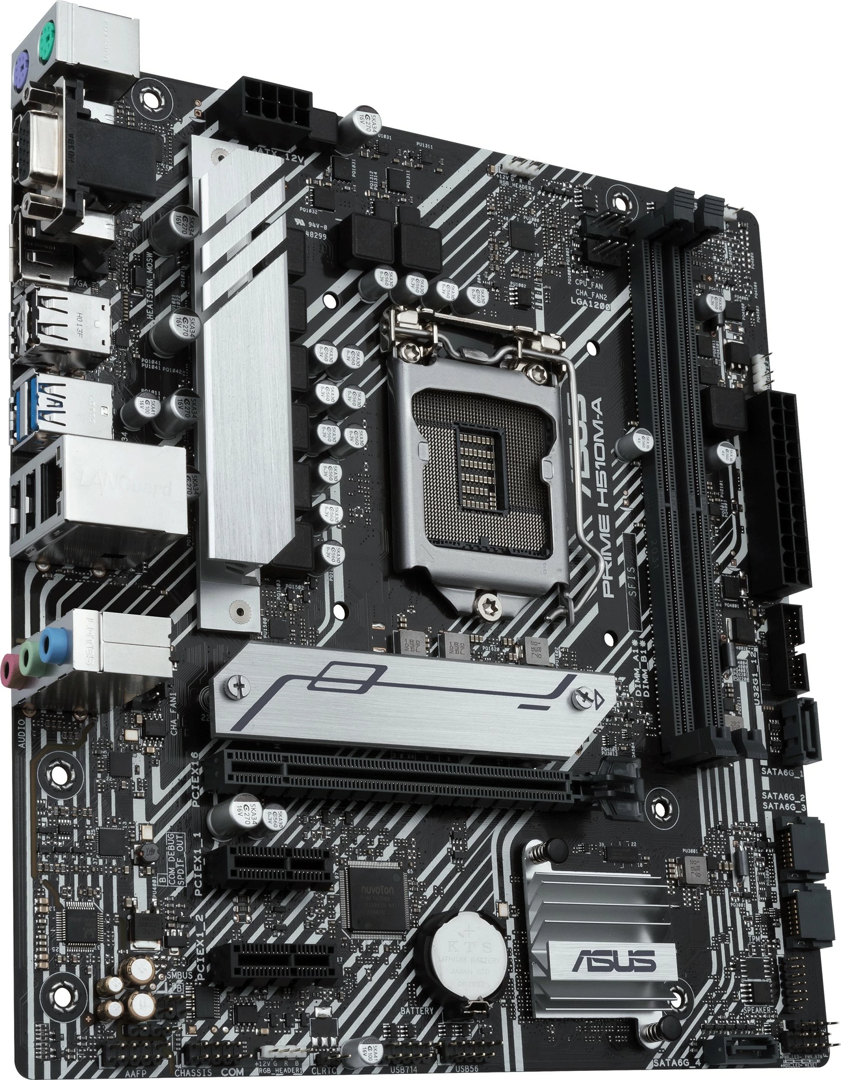 Pllakë amë ASUS PRIME H510M-A, Socket LGA 1200, Intel® Celeron®, Intel® Core™ i5, i7, i9, Intel® Pentium®, DDR4-SDRAM, 64 GB, DIMM