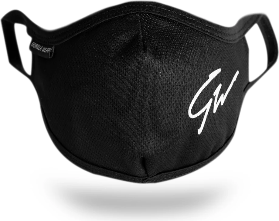 Gorilla Wear Face Mask - Black [Madhësia: XS/S]