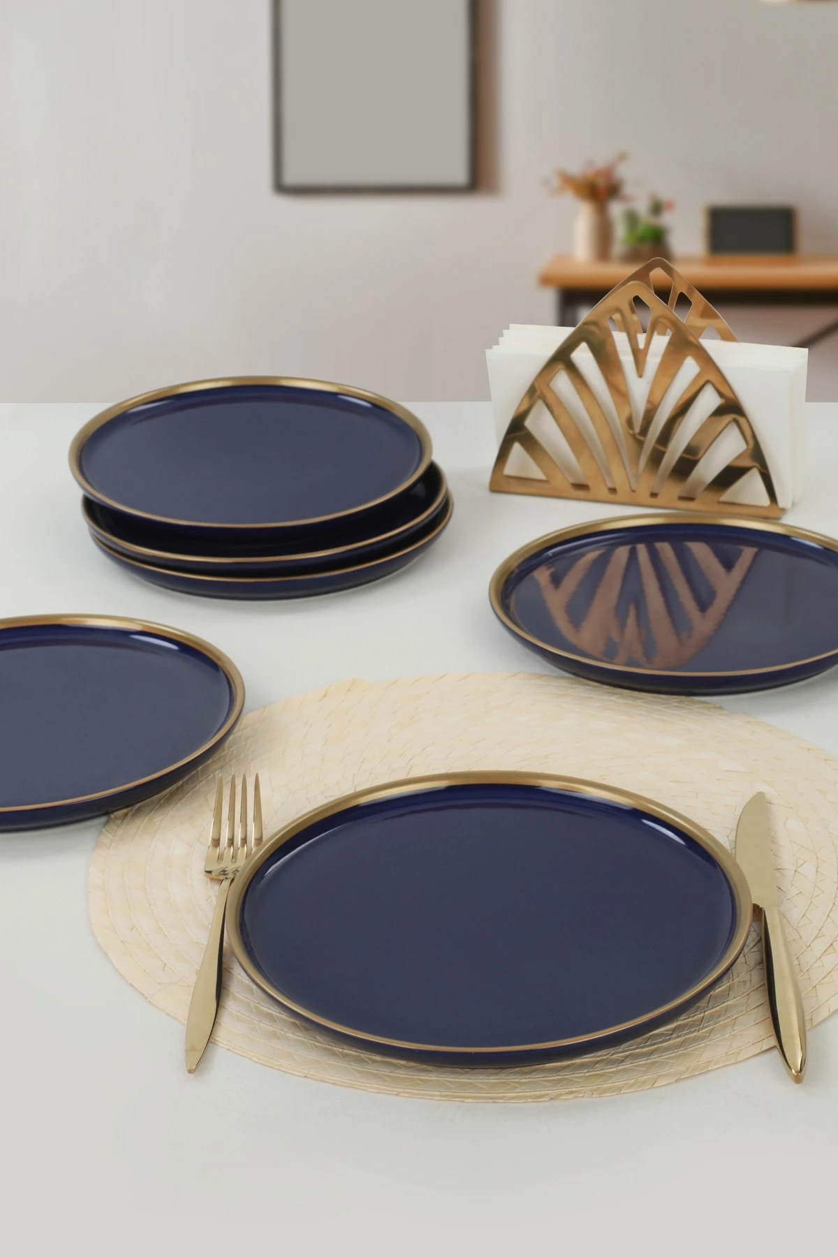 Set pjatash ëmbëlsirash qeramike (6 copë), Hermia Concept, ST039006F433A841700MAEF400