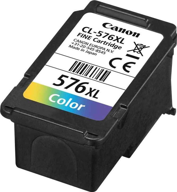 Toner Canon CL-576XL, High (XL) Yield, Magenta, Yellow, Cyan, 12.6 ml, 1 pc(s), 300 faqe, Single pack