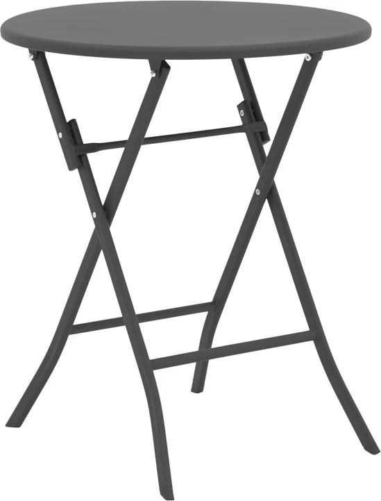 Tavolinë me karrige për terasë, ngjyrë antracit, Albero-Lindaria, 60x70cm