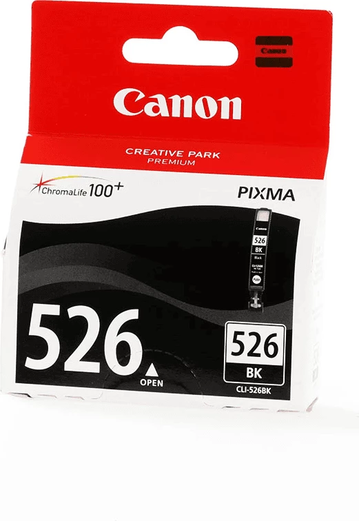 Fishek boje, Canon, CLI-526BK / 4540B001, 9 ml, rendiment deri 2185 faqe, madhësi standarde, zi