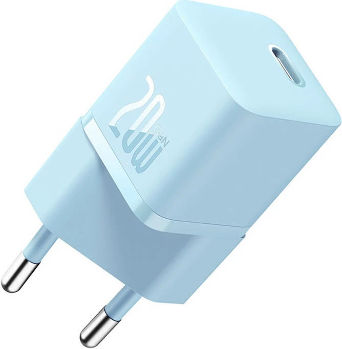 Karikues muri mini Baseus GaN5 20W USB-C, CCGN050103, blu