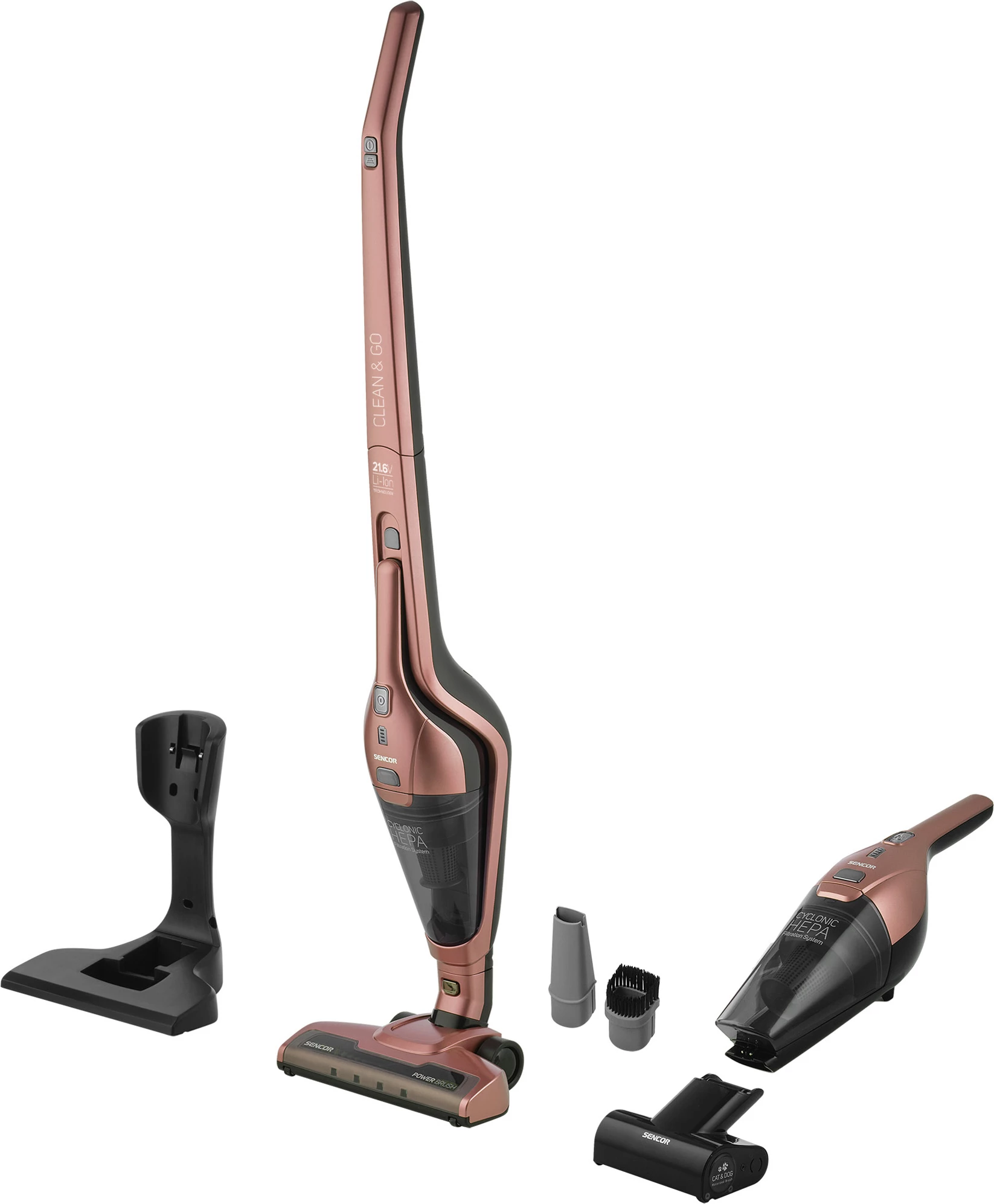 Fshesë elektrike Sencor SVC0605RS – 3in1, rozë