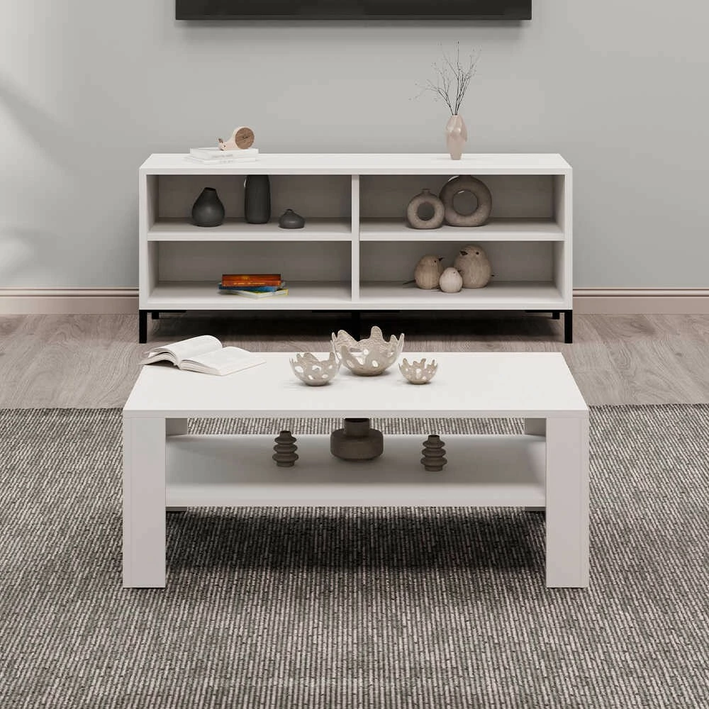 Tavolinë kafeje Hanah Home, Diamond White, Shp-695-Dd-1