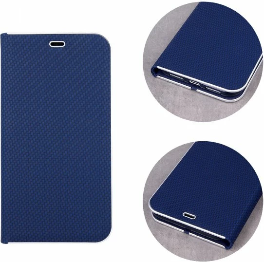 Mbështjellës flip HAVANA Premium për Samsung Galaxy S20 Plus G985, me magnet, me xhep karte, carbon blue