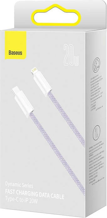 Kabllo USB-C në Lightning Baseus Dynamic Series CALD000105, 2m, vjollcë