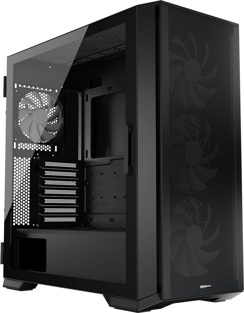 Kasë MODECOM HORIZON ARGB Flow MIDI USB 3.0 X 2 CYPE-C, e zezë